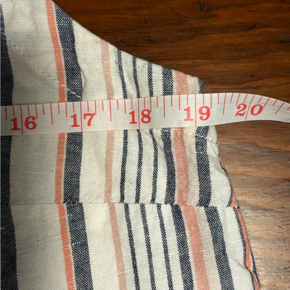 Liz Claiborne linen/cotton striped tank top size M - Picture 6 of 7